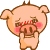 blushing piggy